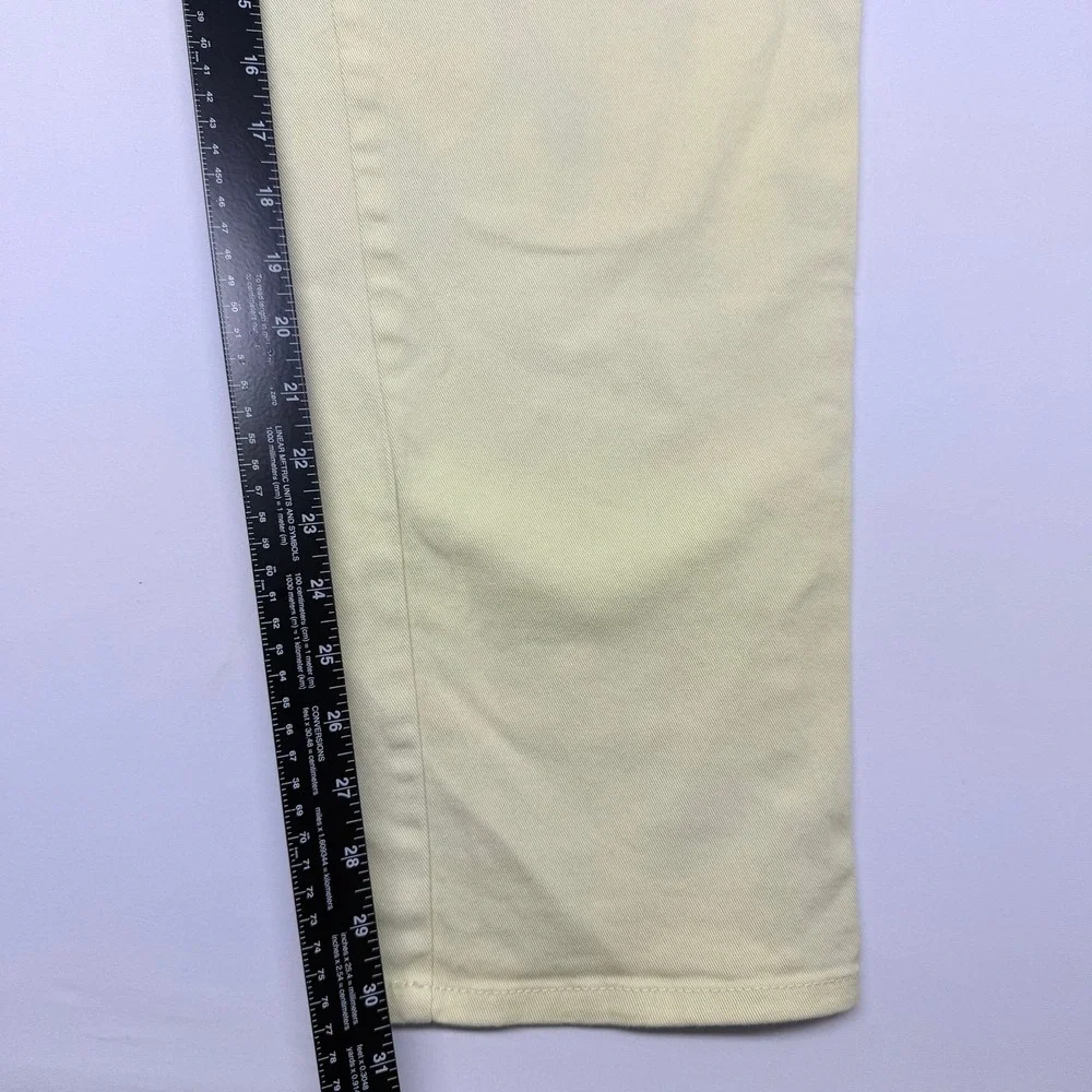 Gloria Vanderbilt Amanda High Rise Straight Leg Jeans Yellow Womens 18 Long - Picture 10 of 11